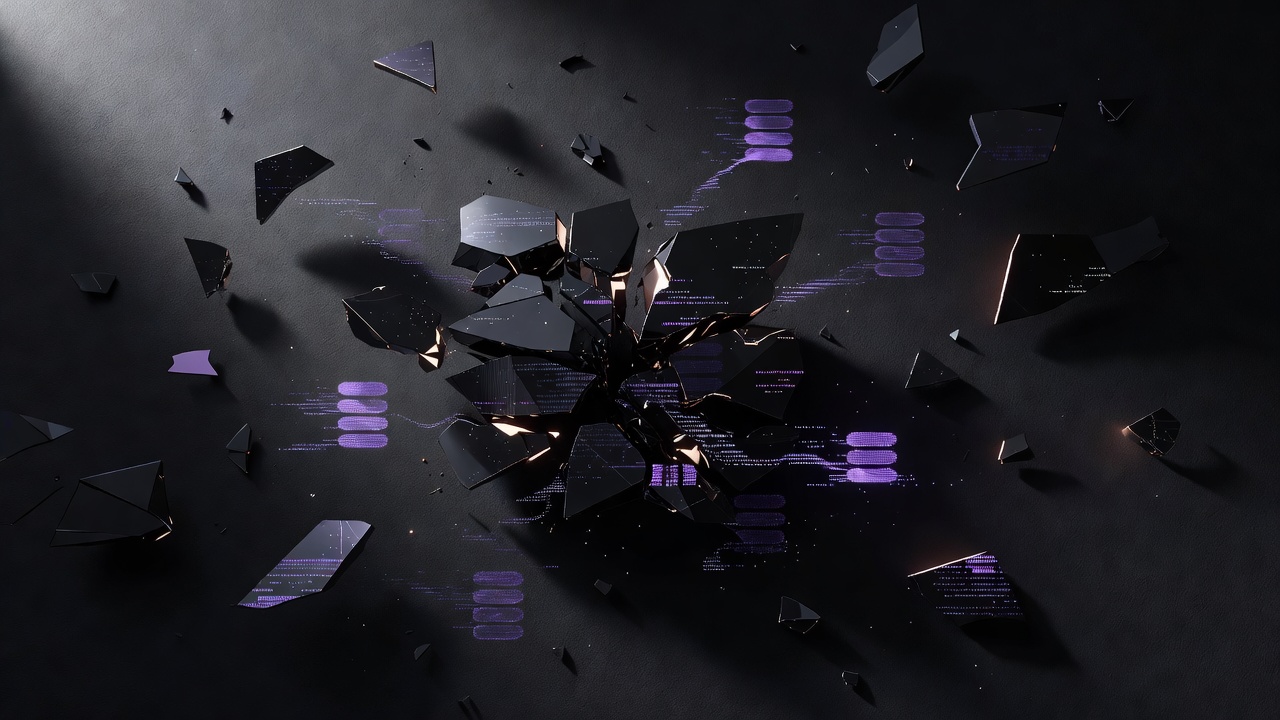 Fragmented duplicate records drifting apart in a dark database landscape