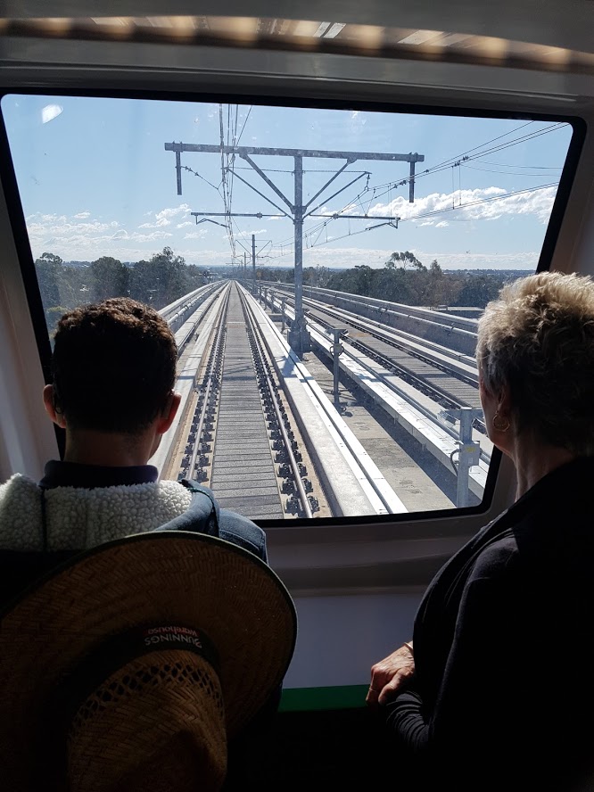 Sydney Metro Northwest — onboard view of the automated metro track